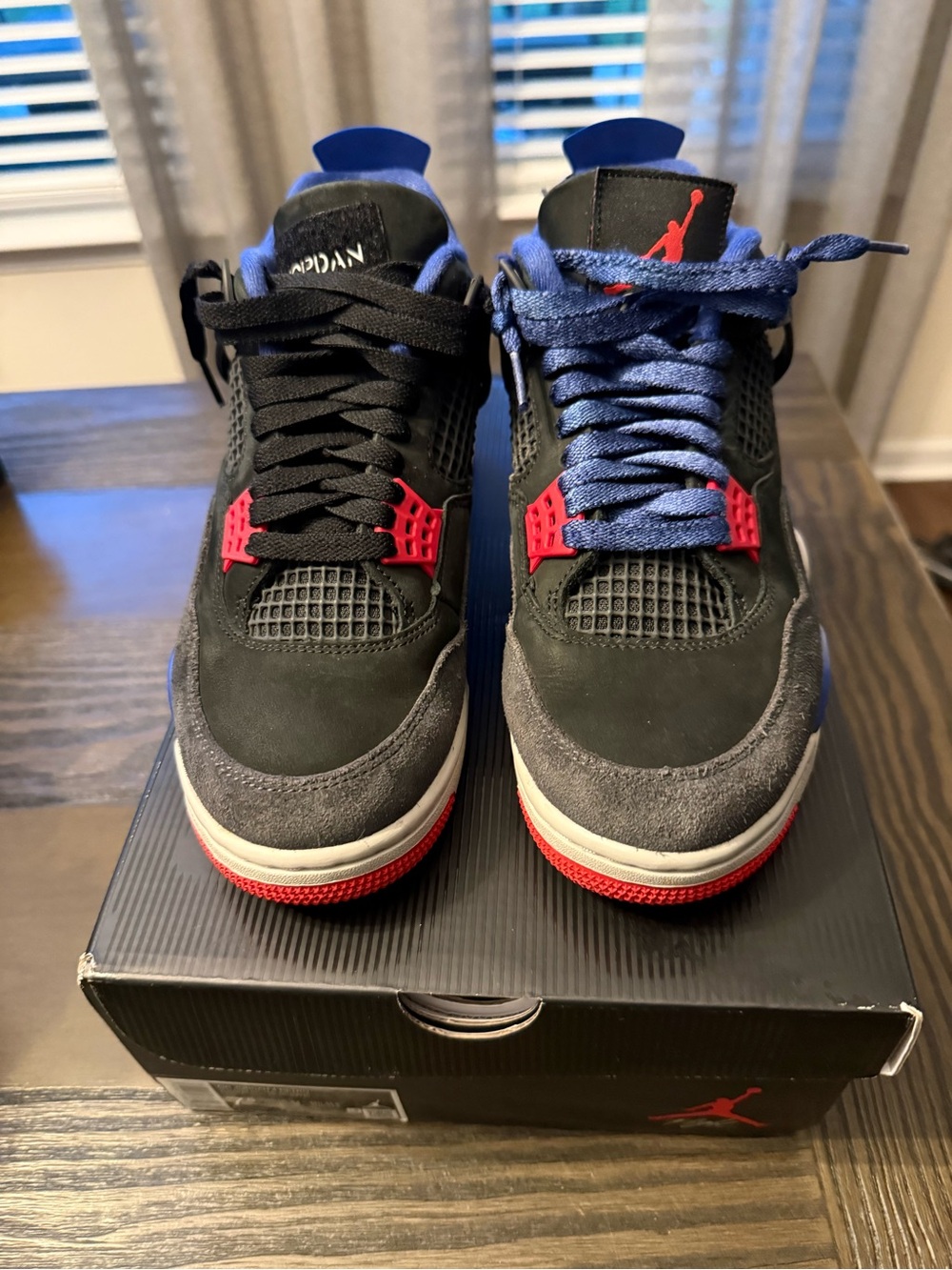 Air Jordan 4 Retro | Black / Blue / Red